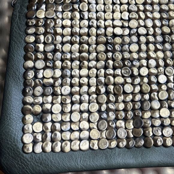 Deena & Ozzy Purse Olive & Gold Studded | Chain Strap - Picture 2 of 6